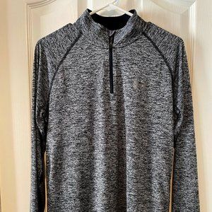 Under Armour Black and Gray Quarter Zip